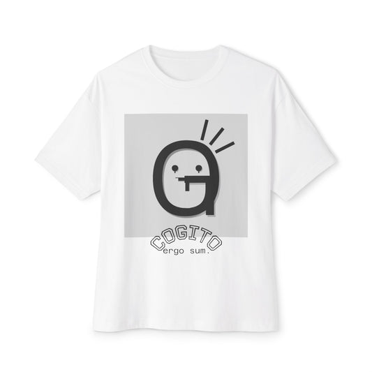 Casual Unisex Oversized Boxy Tee - Philosophical Design